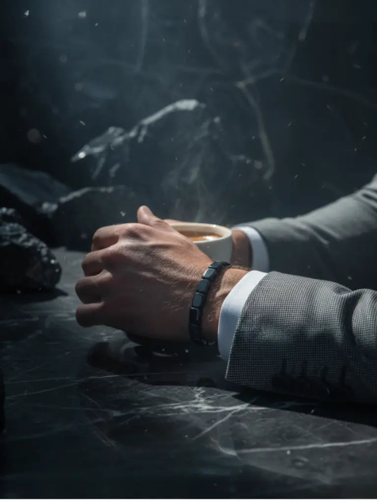 StenLugn™ – Hematitarmband för fokus och harmoni