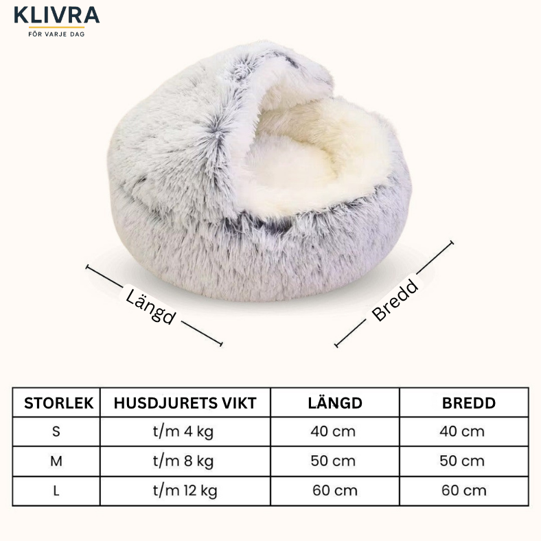 MysPäls™ – Lyxigt lugnande sovnäste för katter och små hundar