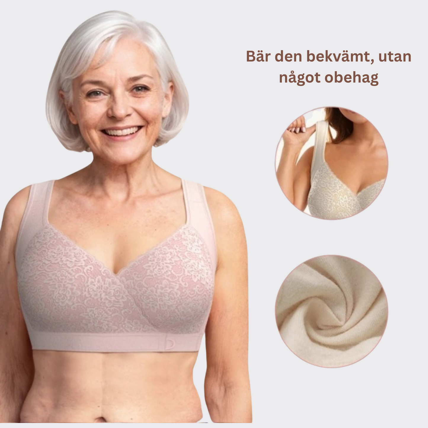 LättKnäpp™ – Smidigt stöd med framknäppning och mjuk passform. (1+1 GRATIS)