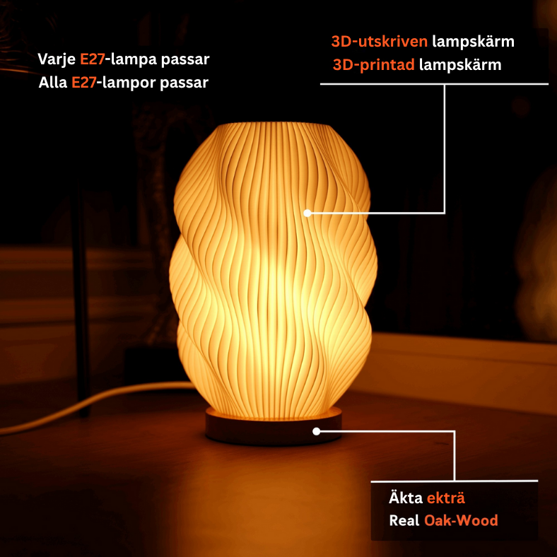 TräGlöd™ – Varm belysning med äkta ek och modern form
