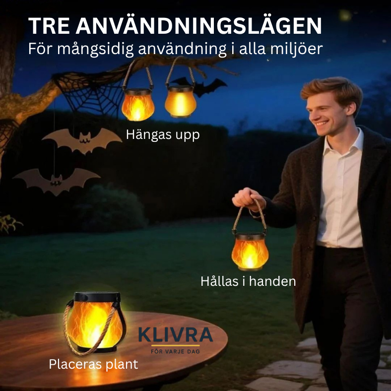 GlowFire™ – Solenergi och eldliknande sken i perfekt harmoni