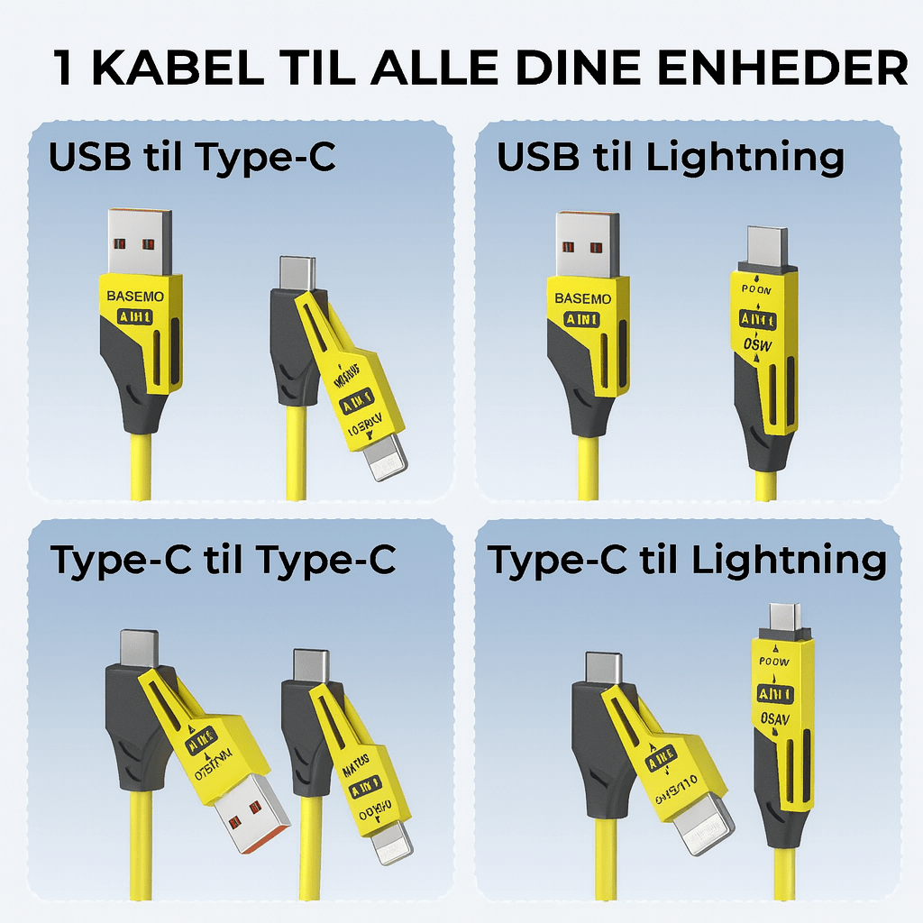 AllLadd™ – 4-i-1-lösningen för enkel laddning