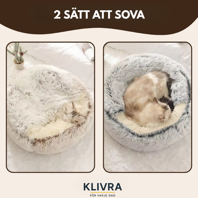 MysPäls™ – Lyxigt lugnande sovnäste för katter och små hundar