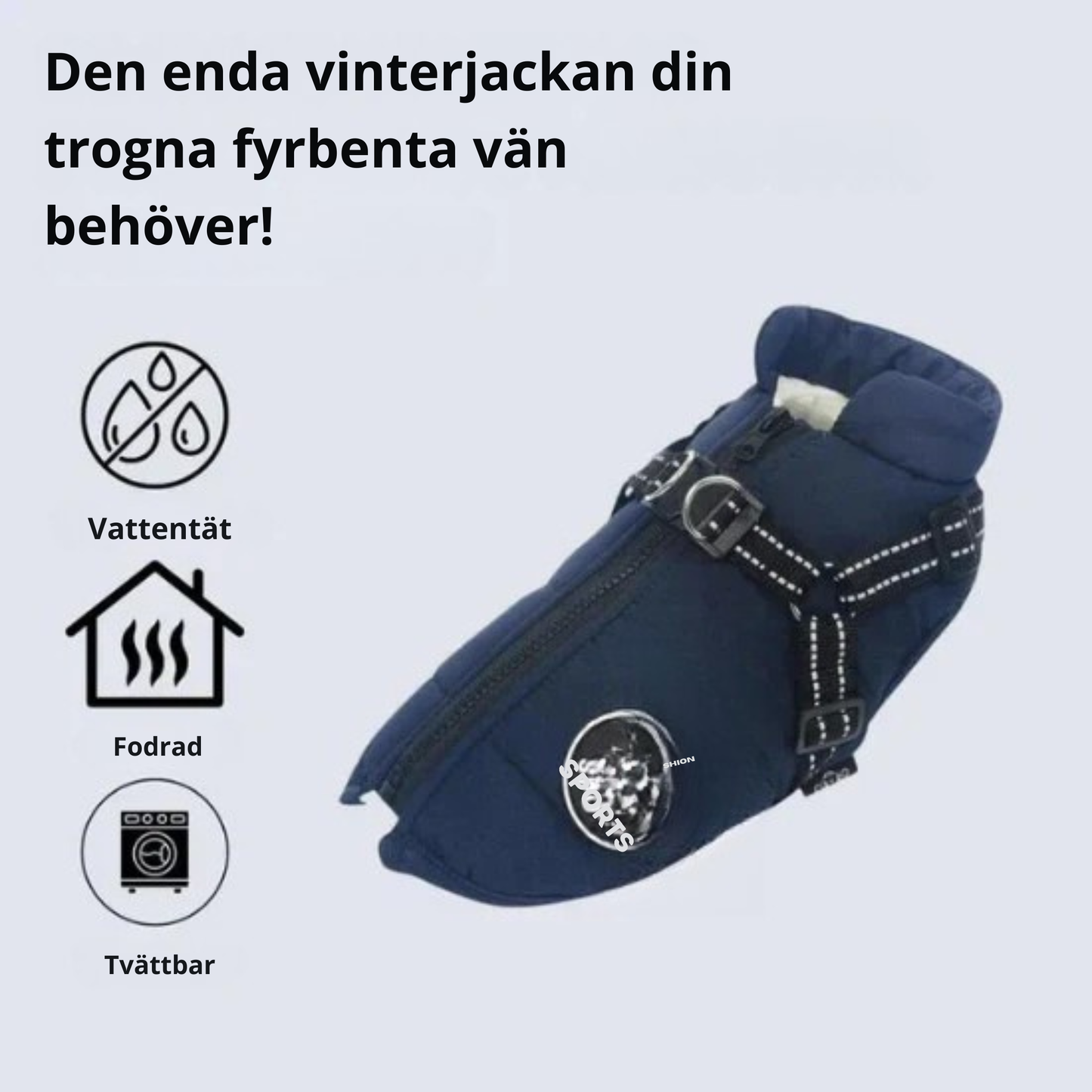 FluffSkydd™ – Bekväm värmejacka för kalla promenader.