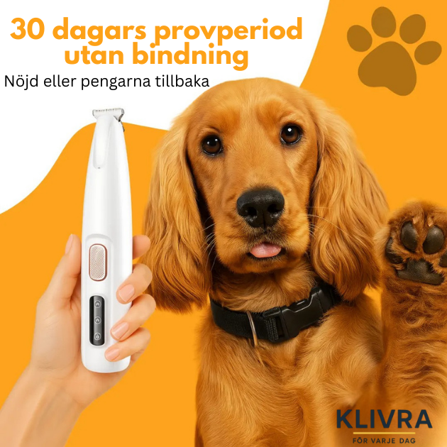 PälsPote™ – Skonsam trimmer för tassar och känsliga områden