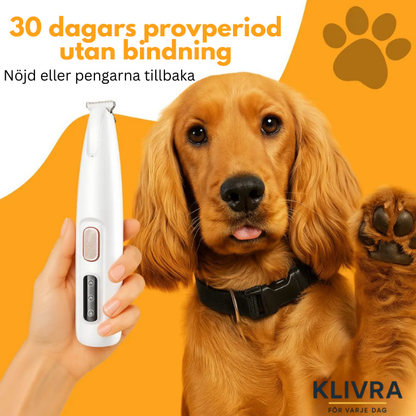 PälsPote™ – Skonsam trimmer för tassar och känsliga områden