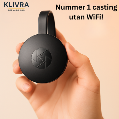 SkärmLänk™ – Koppla in, kasta och njut – utan Wi-Fi eller appar