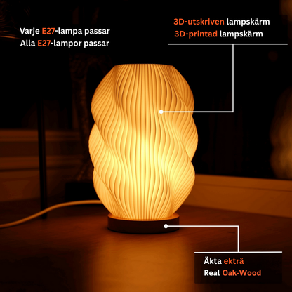 TräGlöd™ – Varm belysning med äkta ek och modern form