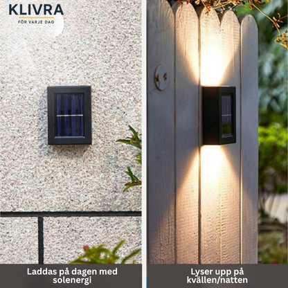 SolVägg™ – Trådlösa LED-vägglampor som skapar perfekt stämning i trädgården