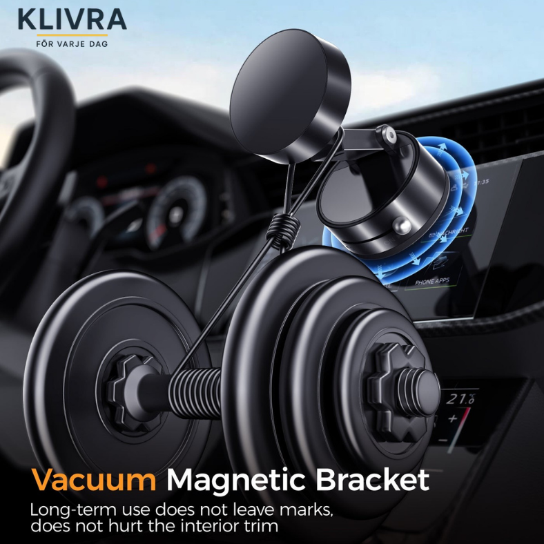 MagHold™ – Stabil mobilhållare med kraftig sugkopp och MagSafe-stöd