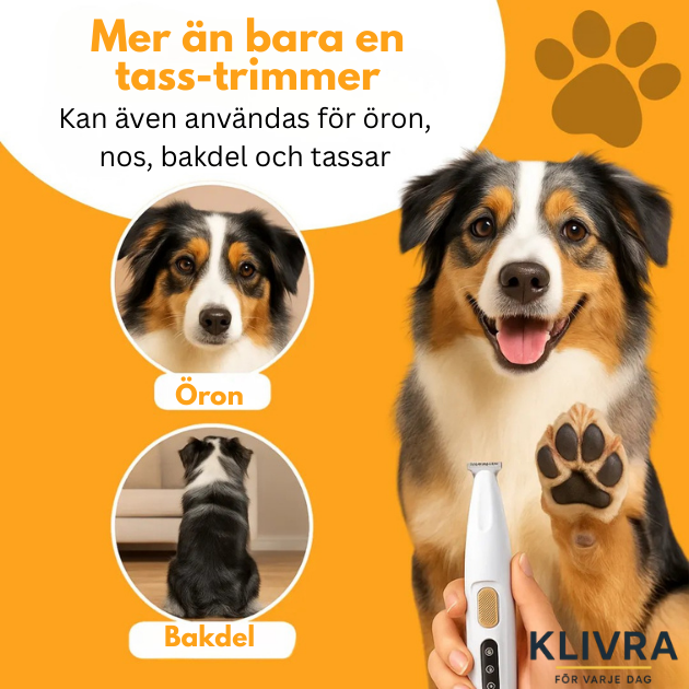 PälsPote™ – Skonsam trimmer för tassar och känsliga områden