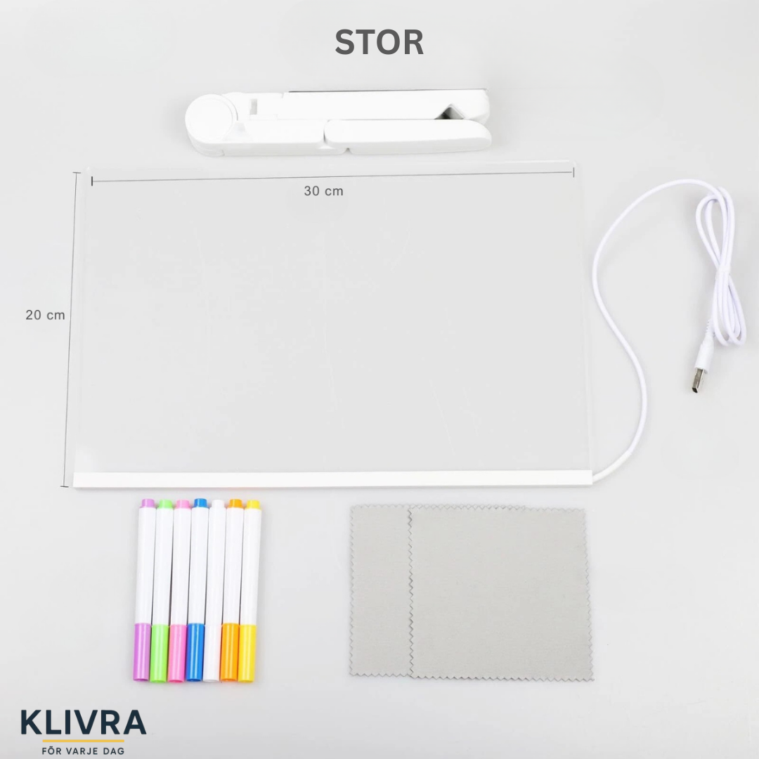 LjusBoard™ – Jämnt och klart ljus för ritning, spårning och design