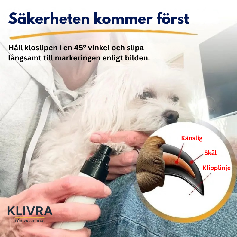 GentleTrim™ –  säker nagelslip för husdjur Säker och skonsam nagelvård för ditt husdjur