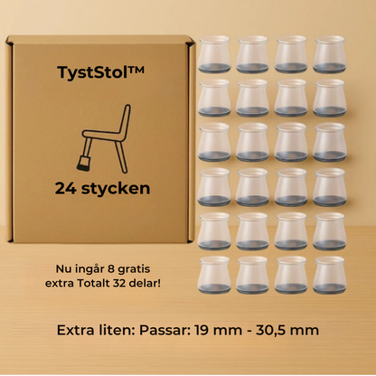 TystStol™ – Skyddar golvet och dämpar ljudet diskret!
