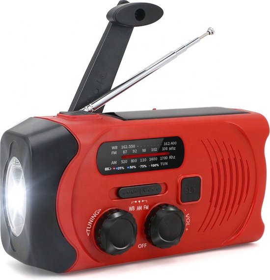 KrisRadio™ – Allt du behöver i en kris: radio, ljus och powerbank