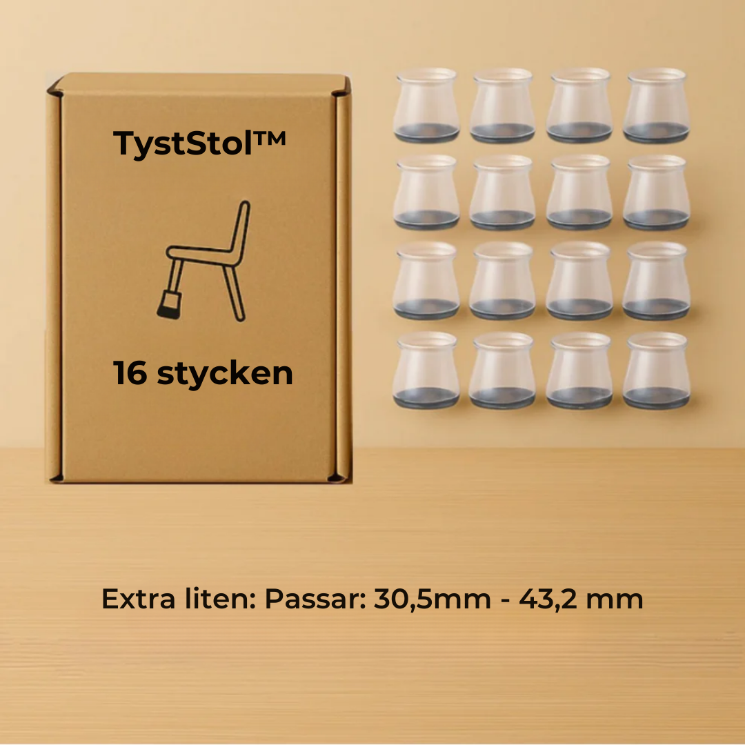TystStol™ – Skyddar golvet och dämpar ljudet diskret!