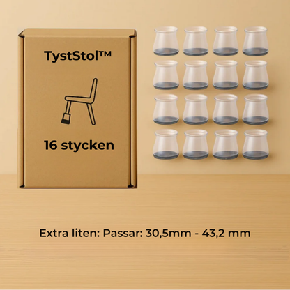TystStol™ – Skyddar golvet och dämpar ljudet diskret!