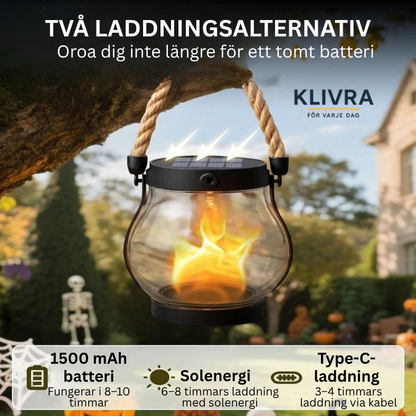 GlowFire™ – Solenergi och eldliknande sken i perfekt harmoni