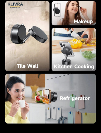 MagHold™ – Stabil mobilhållare med kraftig sugkopp och MagSafe-stöd