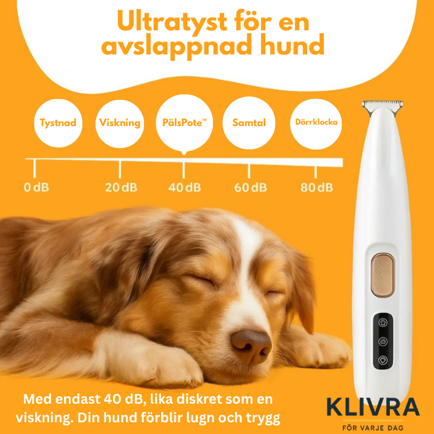 PälsPote™ – Skonsam trimmer för tassar och känsliga områden