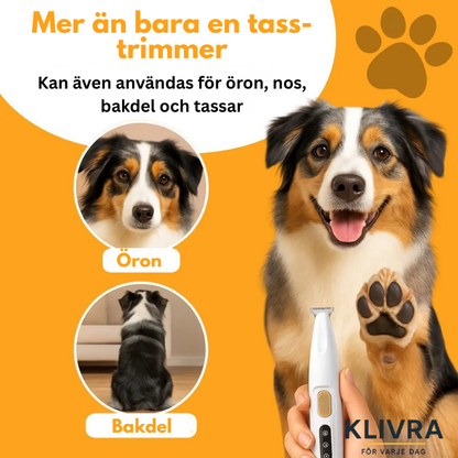 PälsPote™ – Skonsam trimmer för tassar och känsliga områden