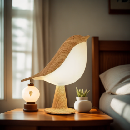 FågelLjus™ – En mjuk nattlampa med naturlig charm