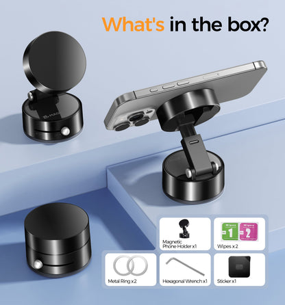 MagHold™ – Stabil mobilhållare med kraftig sugkopp och MagSafe-stöd