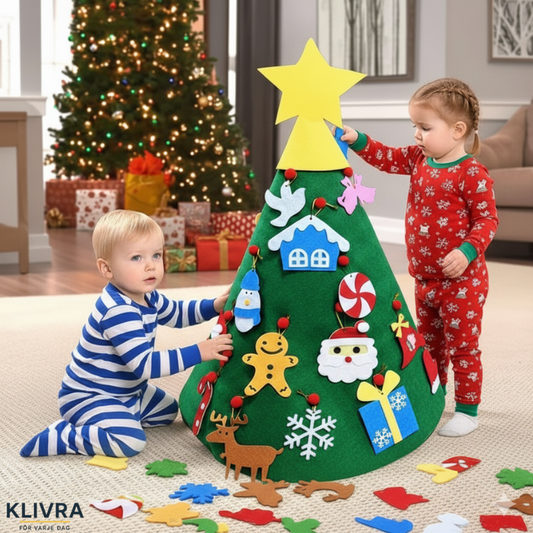 FiltJul™ – 3D-julgran i filt perfekt för lek och lärande