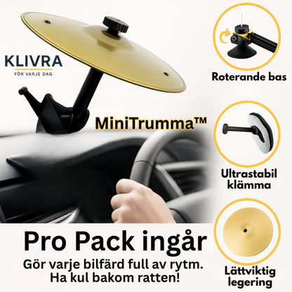 MiniTrumma™ – Liten cymbal, stort leende – perfekt för bilen