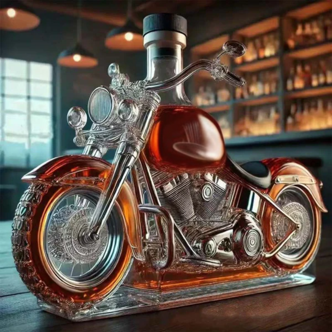 MotoFlaska™ – Rå design möter klassisk whiskytradition.