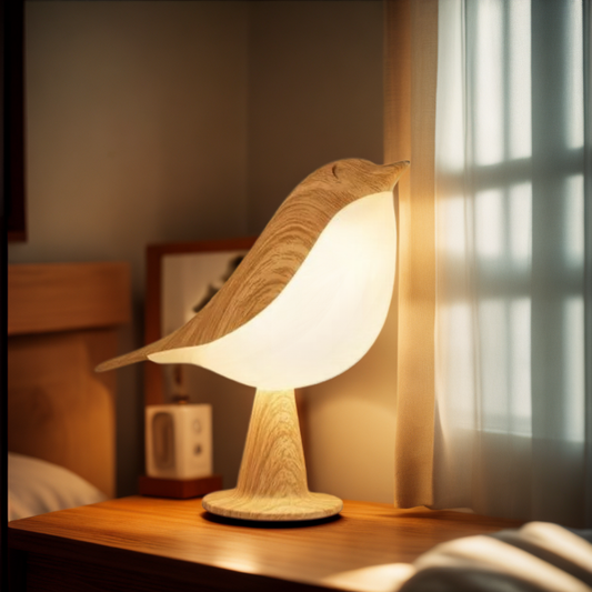 FågelLjus™ – En mjuk nattlampa med naturlig charm
