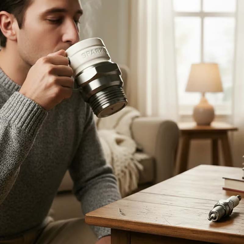 SparkMugg™ – Ikonisk design för riktiga motorälskare